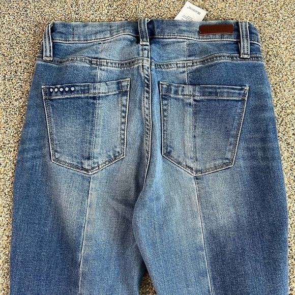 Nwt BlankNYC The Bond Ankle Slit Mid Rise Skinny Leg Stretch Denim Jeans 25 - Picture 4 of 7